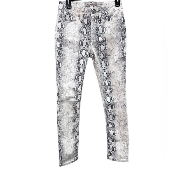 Shyanne Western Country Python Skinny Stretchy Jeans Size 28 Short Snakeskin - Picture 1 of 16
